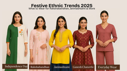 Festive Ethnic Trends 2025: What to Wear for Rakshabandhan, Janmashtami & More