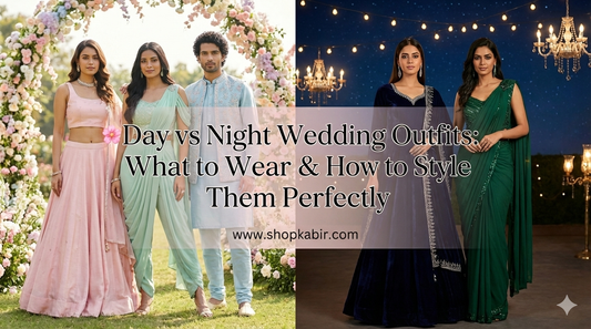 🌸 Day vs Night Wedding Outfits: What to Wear & How to Style Them Perfectly