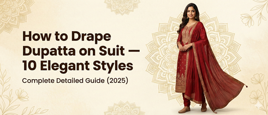 🌸 How to Drape Dupatta on Suit in 10 Elegant Styles – Complete Detailed Guide (2025)